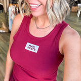 Liz Ribbed Tank - Miss State