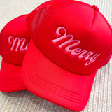 Merry Embroidered Trucker Hat