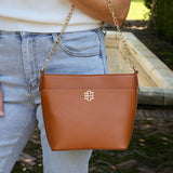 BRIELLE BUCKET BAG CAMEL