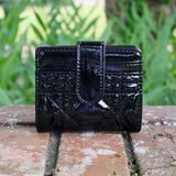 TATE CARD HOLDER WALLET || BLACK PATENT LQ