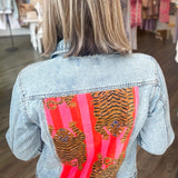 TIGER PATCH DENIM JACKET