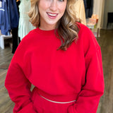 RUBY RED SWEATSHIRT