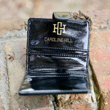 TATE CARD HOLDER WALLET || BLACK PATENT LQ