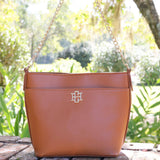 BRIELLE BUCKET BAG CAMEL