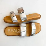 ZURI SILVER FLAT SANDAL