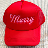 Merry Embroidered Trucker Hat