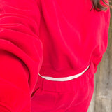 RUBY RED SWEATSHIRT