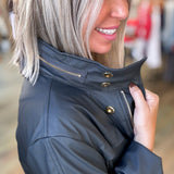 ANNA RAIN JACKET || CHARCOAL