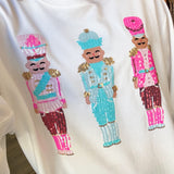 Sarah Three Nutcrackers Sweatshirt