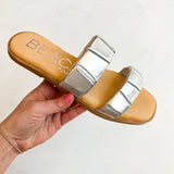 ZURI SILVER FLAT SANDAL