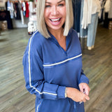 AMELIA BLUE LUXE SHORT SET