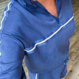 AMELIA BLUE LUXE SHORT SET