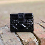 TATE CARD HOLDER WALLET || BLACK PATENT LQ