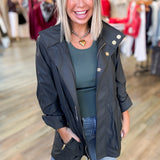 ANNA RAIN JACKET || CHARCOAL