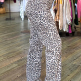 Leopard High Rise Washed Jeans