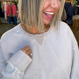 DILLY VINTAGE TAUPE SWEATSHIRT