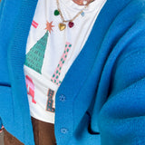 Amelia Teal Knit Cardigan