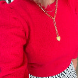 Gail Red Sweater