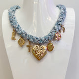 Harley Multi Charm Scarf Necklace