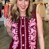 Cabernet Knitted Vest Top