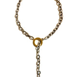 DEBBIE SILVER CHAIN TOGGLE NECKLACE