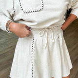 ELODIE HEATHER GREY SKORT SET