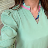 NAOMI BASIL GREEN DRESS