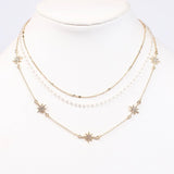 LEANDRE LAYERED NECKLACE GOLD | N37536-GOLD