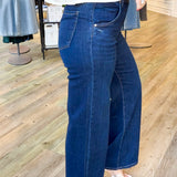 KUT Maya High Rise Wide Fab Ab Wide Leg Dark Wash Jean
