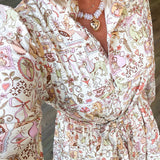 Magical Storybook Tier Tie Dress L/S