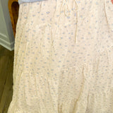 Petal Floral Tiered Midi Skirt
