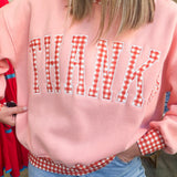 Thankful Gingham Mockneck