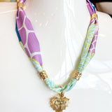 SCARF MULTI CHARM NECKLACES ||  3 STYLES