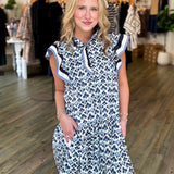 DARBY NAVY FLORAL MINI DRESS