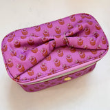 PINK FLORAL KISS AND MAKEUP BAG