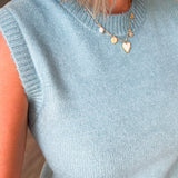 Madeline Sky Blue Crop Sweater