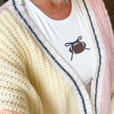 Rylee Pink Colorblock Cardigan