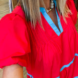 Riley Shift Tiered MIni Dress