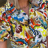 TINA FLORAL BUTTON UP BLOUSE