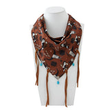 Western Scarf with Charms
