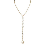 Pearl Drop Chain Necklace