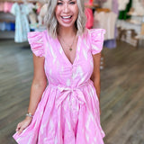 LYDIA PINK PRINTED DRESS