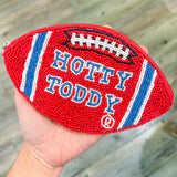 Football Beaded Pouch