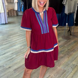 GYPSY MULTI COLOR MINI DRESS