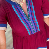 GYPSY MULTI COLOR MINI DRESS