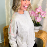 Contrast Stitch Crewneck Sweatshirt