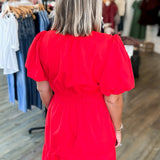 Very Cherry Red Mini Dress