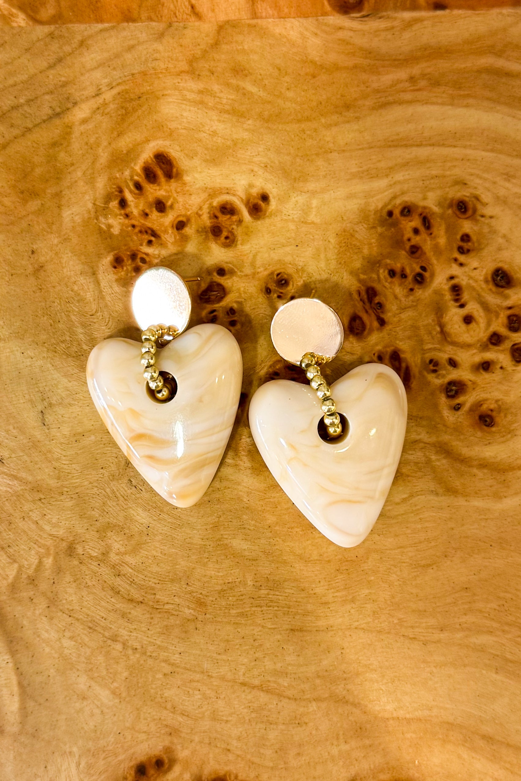 Teddy Heart Earring