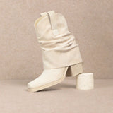 PAYTON IVORY SUEDE BOOTIES