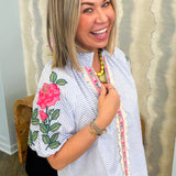 Heidi Floral Embroidery Blouse
